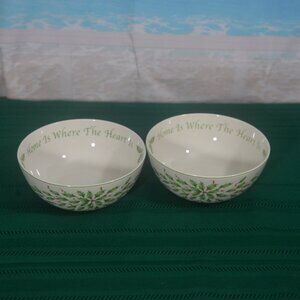 Lenox Holiday Sentiment Home Is Where The Heart Is Serving Bowls